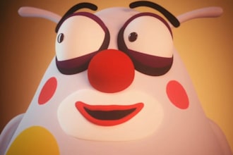 create 3d cartoon animation video, 3d animation for children, kids animation