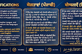 translate english punjabi and hindi manually