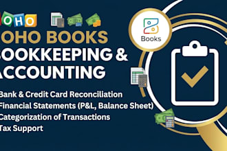 set up zoho books and handle your bookkeeping