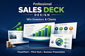 create a professional sales deck to win investor and clients