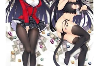 draw anime dakimakura, anime merch, body pillow waifu, oc design, pin up girl