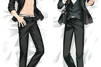 draw anime dakimakura, anime merch, body pillow waifu, oc design, pin up girl