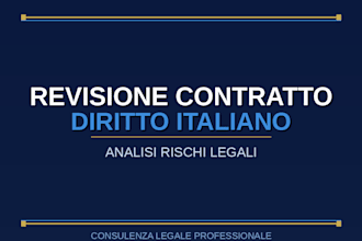 review your contract under italian law
