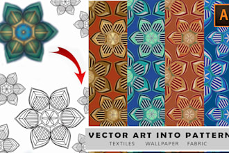 convert your vector design into a pattern