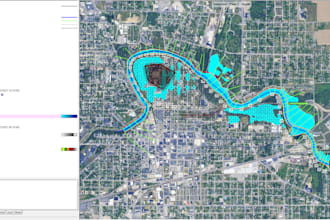 perform hydrological, hydraulic and gis analysis