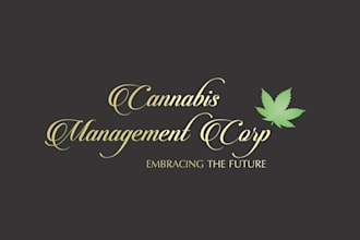 design cannabis consultation business logo