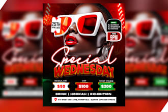 design an upscale nightclub concert or party flyer design