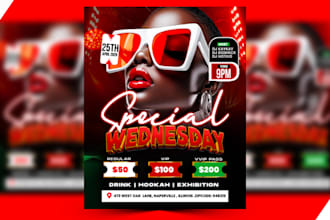 design an upscale nightclub concert or party flyer design