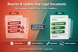 rewrite and update your legal documents for compliance