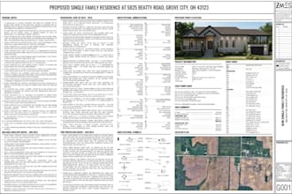 do architectural and construction permit drawings for residential houses