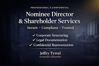 provide trusted nominee director services for your company
