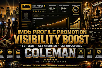 imdb profile promotion  visibility boost