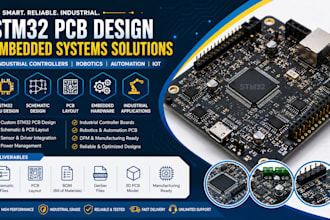 do stm32 pcb, embedded mcu board, industrial controller and robotic hardware pcb