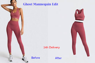 do ghost mannequin and invisible mannequin editing for ecommerce clothing