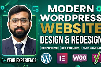 design and redesign a modern wordpress business website