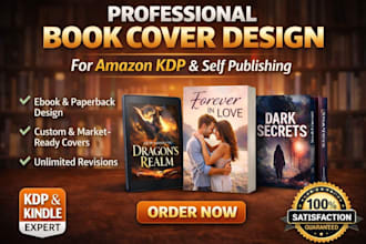design a professional book cover for amazon KDP ebook and paperback