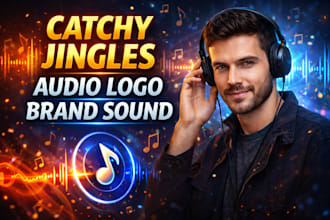 create pro jingle catchy hooks loop jingle for logo twitch podcast radio and tv