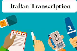 transcribe italian video or audio