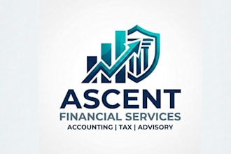 design a modern accounting, tax, and financial services logo