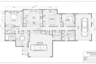 draw custom 2d barndominium floor plans