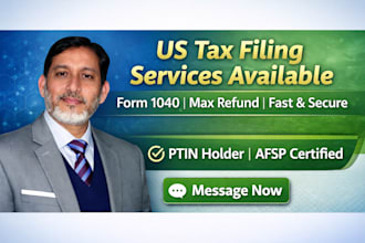 prepare and file US tax returns form 1040 with max refund