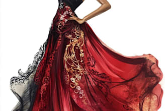 design and draw fashion collection