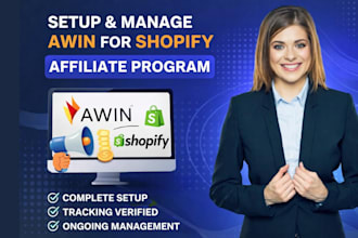 setup and manage awin for shopify affiliate program, affiliate program setup