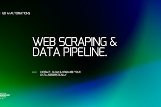 build a web scraping system to extract and organize data