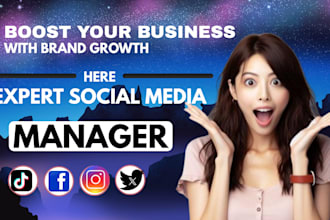 professional social media manager for brands and businesses