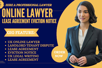 be your online lawyer US UK draft lease agreement eviction notice rental dispute