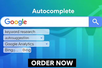 do google autocomplete, keyword research, autosuggestion, go ogle analyst, bing