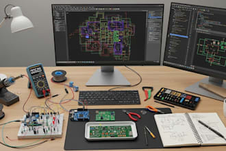 help you with electronic pcb design and firmware project