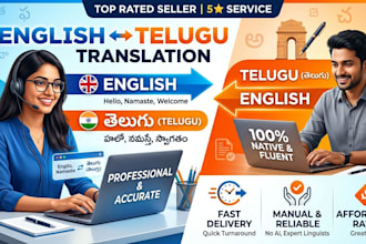 translating english to telugu manually