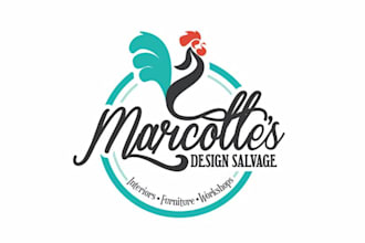 design a modern interior design and furniture logo