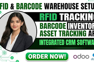 develop odoo rfid warehouse inventory and barcode asset tracking software