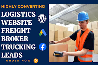 generate logistics website freight trucking website cargo dispatch travel leads