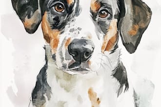 draw amazing pet portrait