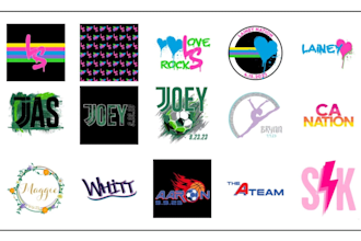 design bar and bat mitzvah logo and invitation