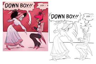professionally color your manhwa or webtoon panels