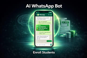 build ai whatsapp chatbot for online course sales and enrollment