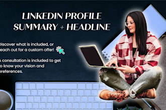 write your linkedin profile about me and headline