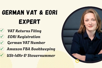 register vat number, eori, bookkeeping, vat returns for amazon fba sellers