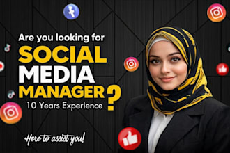 be your social media manager and personal assistant
