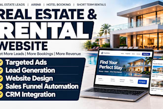 generate real estate leads airbnb hotel booking short term rentals website