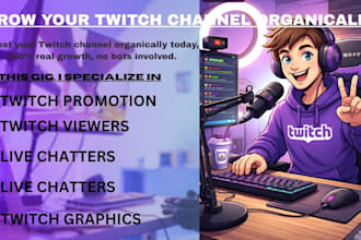 do twitch promotion and bring real organic live viewers