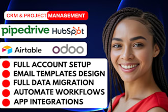 setup odoo crm pipedrive airtable monday crm clickup data migration ai integrate