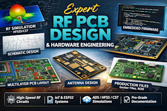 do firmware hardware schematic layout board pcb multilayer rf circuit design