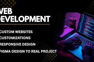 do custom website development as a web developer, frontend developer
