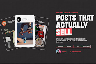 design eye catching instagram posts for product brands
