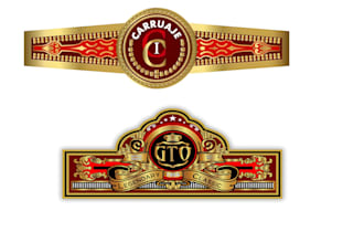 design premium cigar brand logo, label, and bands